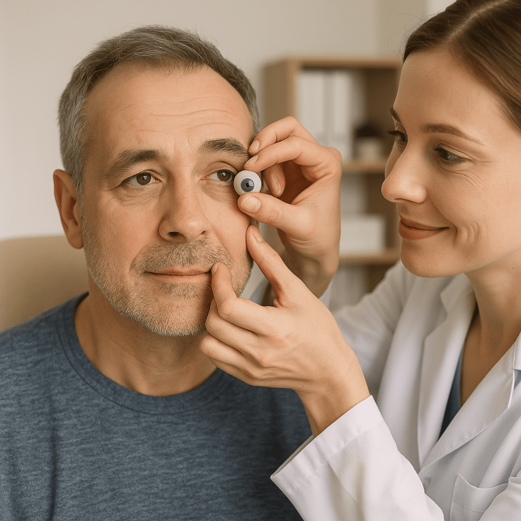 Prothèse oculaire après une tumeur de l’œil : quelles étapes ?