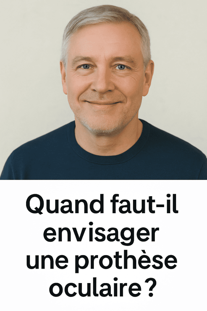 Quand faut-il envisager une prothèse oculaire ?